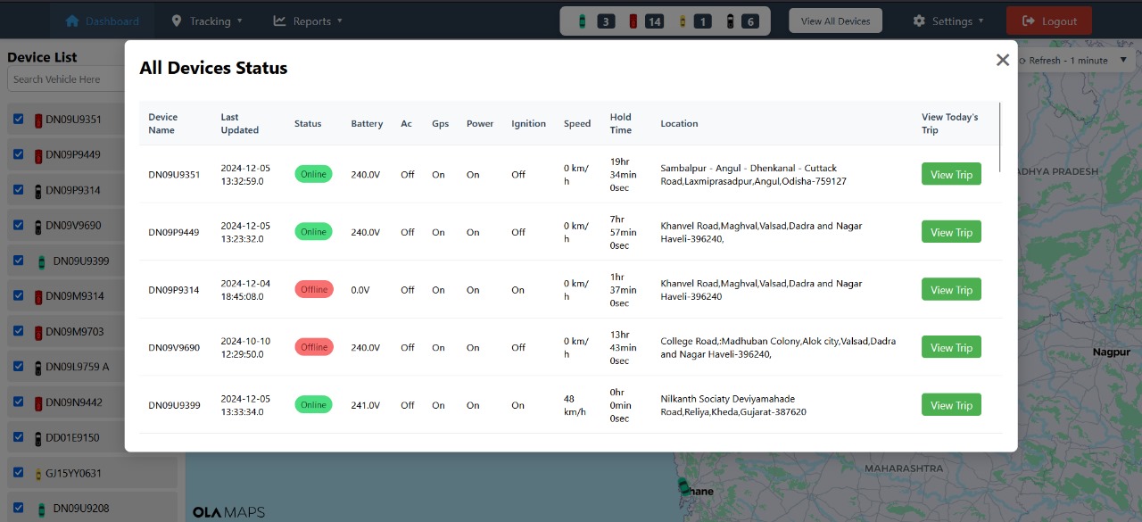 Cloud-based vehicle tracking system
